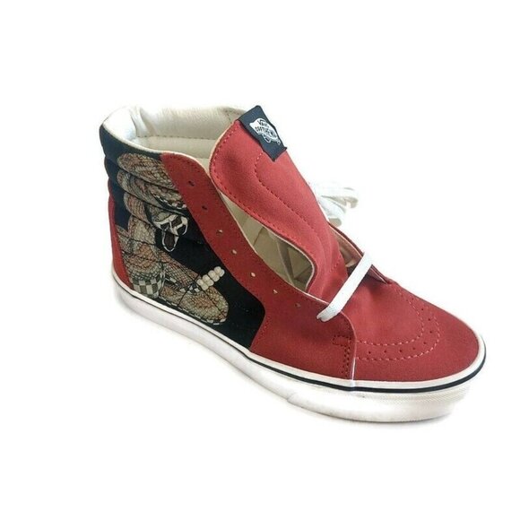 Vans Mens Sz 7.5 Sk8-Hi Desert Rattlesnake Skateboard Shoes 721356 Checkerboard - Picture 1 of 9